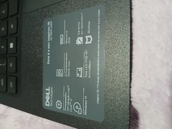 Notebook Dell I15 i5 13° geração 8gb RAM 512 ssd