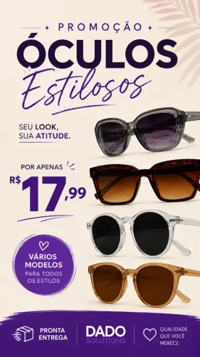 PROMOÇÃO ÓCULOS DE SOL