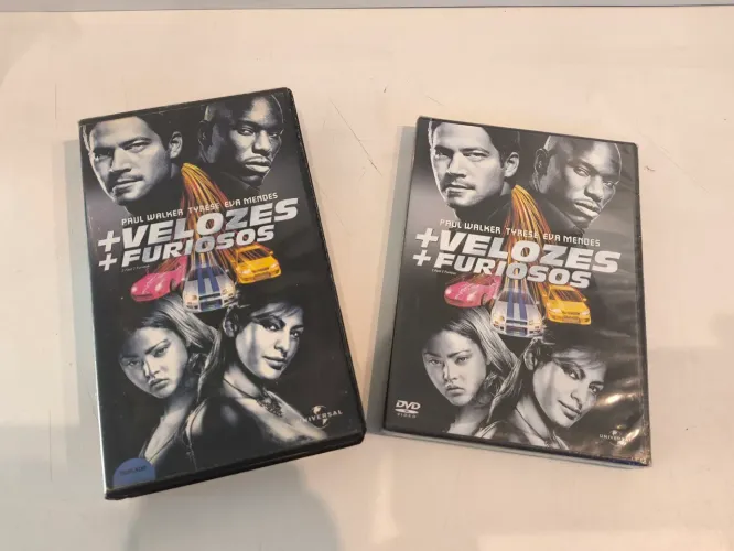 FITA vhs + dvd - Lote Colecionadores + Velozes+ Furiosos ( 2003)