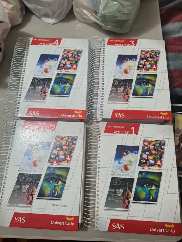 Kit completo apostilas ENEM e vestibular - Objetivo + SAS Universitário + extras