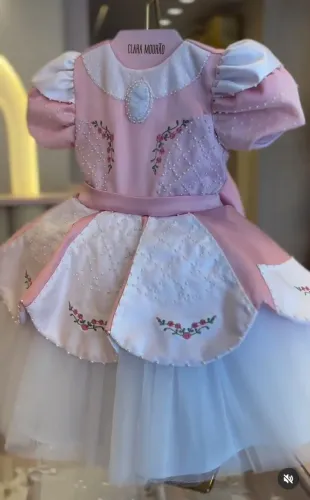 VESTIDO INFANTIL PRINCESA FEITO SOB MEDIDA