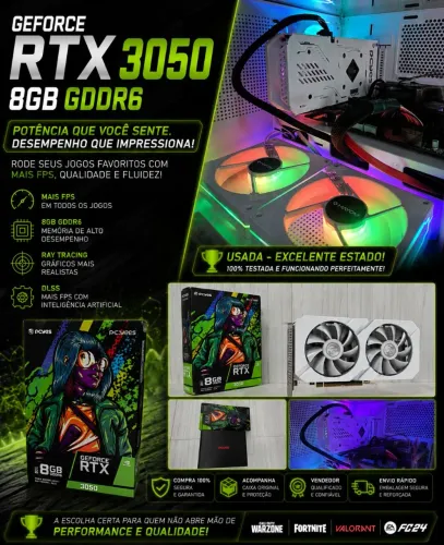 RTX 3050 8GB PCYES - EXCELENTE ESTADO