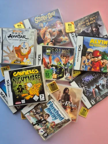 Estoque com diversos jogos mídia física de Nintendo DS