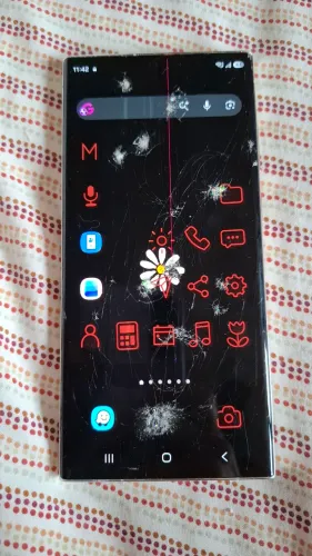 Celular Samsung S 23 Ultra com tela quebrada sem SPen