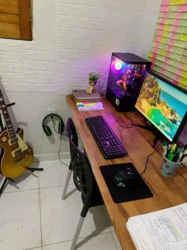 Computador PC Gamer Branco Intel Core i5 3.4Ghz Placa GeForce 1GB 16GB RAM / SSD 480GB