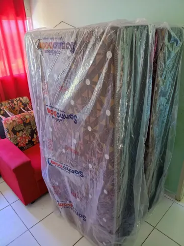 2 CAMAS BOX CONJUGADAS SOLTEIRO SONHO BOM