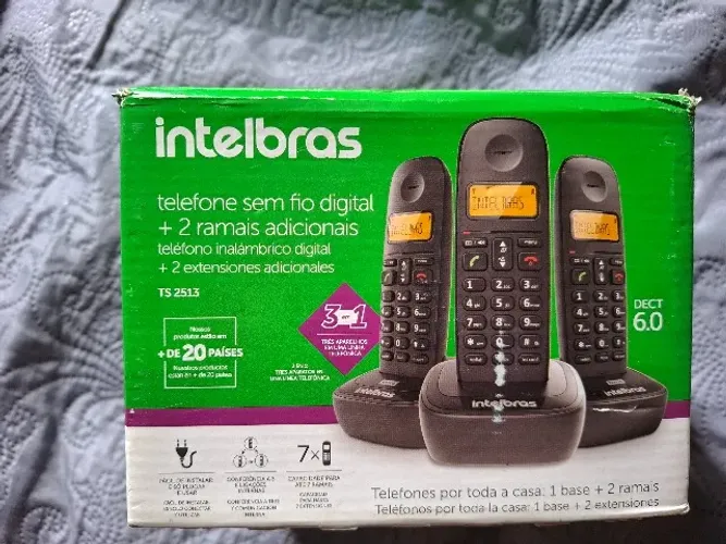 Telefone Sem fio TS 2513 com 3 ramais