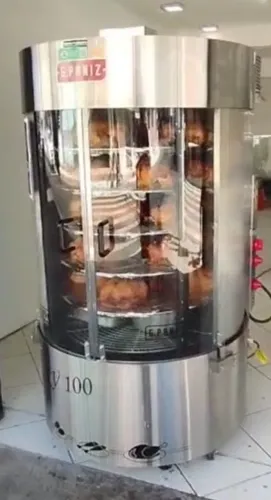 Assadeira de frango Gpaniz , com queimador central