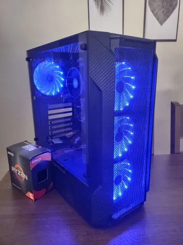 PC Gamer Ryzen 5 5500 + 16GB RAM DDR4 + SSD 240GB + Fonte 500W 80 Plus (Sem GPU)