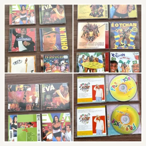 Lote de CDs Axe Anos 90 Originais - E o Tchan, Banda Eva, Netinho, Terrasamba