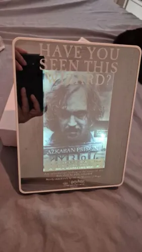 porta retrato espelho harry potter profeta diário  imaginarium ler descrição