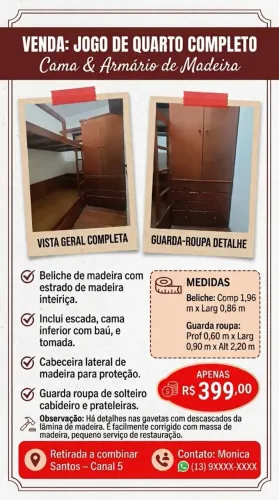 Jogo de quarto solteiro