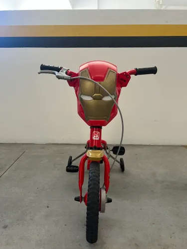 Bicicleta Homem de Ferro Aro 12 - Dourada/Vermelha - Bandeirante