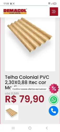 telha pvc marfin novas