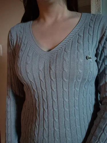 Suéter Lacoste Cinza