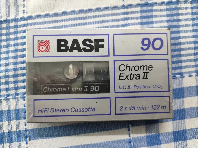 Fita K7 BASF Chrome Extra II 90 Minutos - Importada Alemanha Lacrada