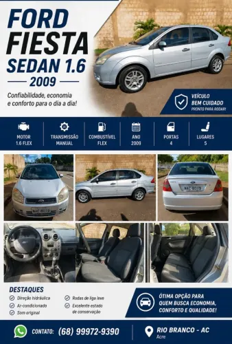 Ford Fiesta Sed. 1.6 8V Flex 4P 2010