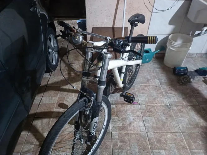 Bike aro 26 com amortecedor 2 andar