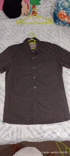 Camisa masculina preta (M) - 40,00
