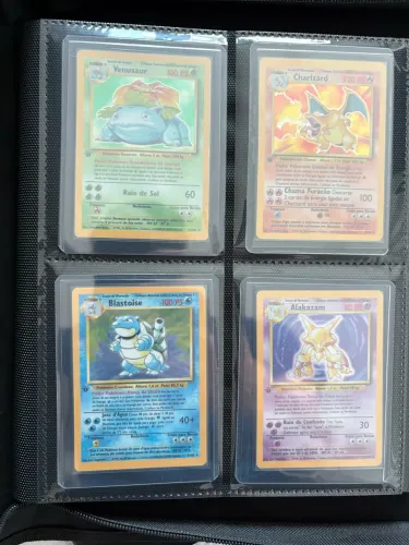 Base set completo pokemon tcg primeira edição em português 