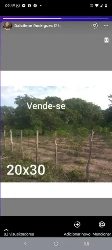 Vende se terreno em pv Bonfim 