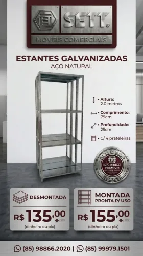PRATELEIRAS NOVAS DE FÁBRICA