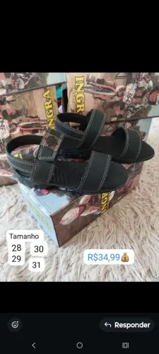 Sandália masculina infantil novas
