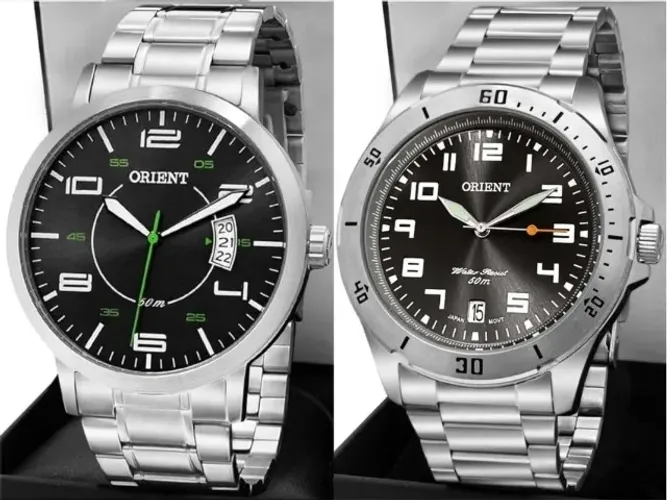 Relógio Orient Original. Novo, na caixa. 50 metros. Valor: 250,00 reais cada. 