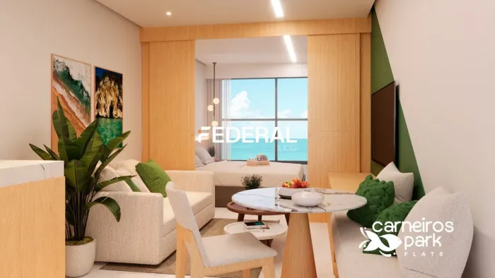 Apartamento para venda com 25,40 metros e 01 quarto - Casa Amarela - Recife - PE