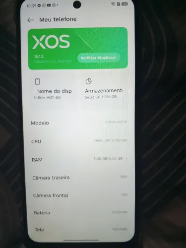 vendo ou troco ifinix 60i 256 gigas 8 de ram por bike top célula tá novov