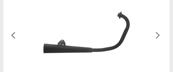 Escapamento Gemoto Mini Ml 1 Abafador Intruder 125 2002/15 COR/PRETO