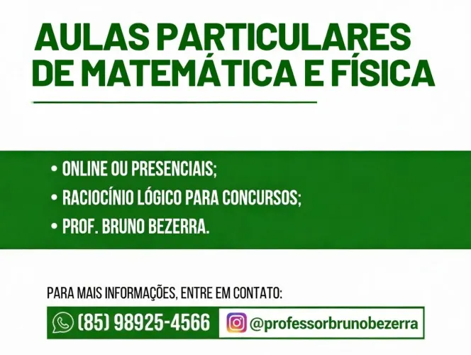Professor de Matemática e Física 