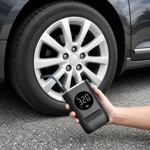 Mini Calibrador de Pneus Portatil Recarregavel