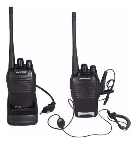 Rádio comunicador aofeng 777s com fone para longas distâncias com 2 peças Ultimas unidades