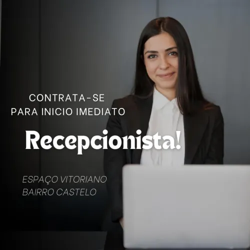 Vaga para recepcionista
