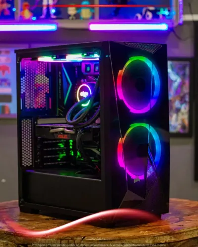 PC Gamer Xeon E5 2666v3, 16GB, NVMe 240GB, GTX 1060 5GB, Gabinete Corsair, Fonte 650W
