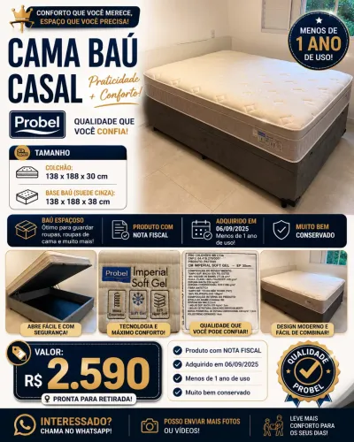 Cama Baú Casal