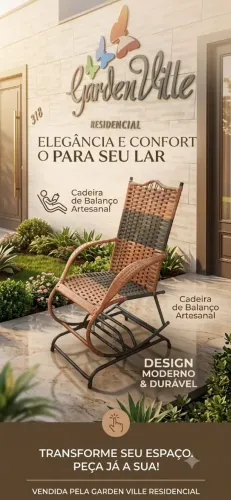 Cadeira de balanço 4 molas promoção