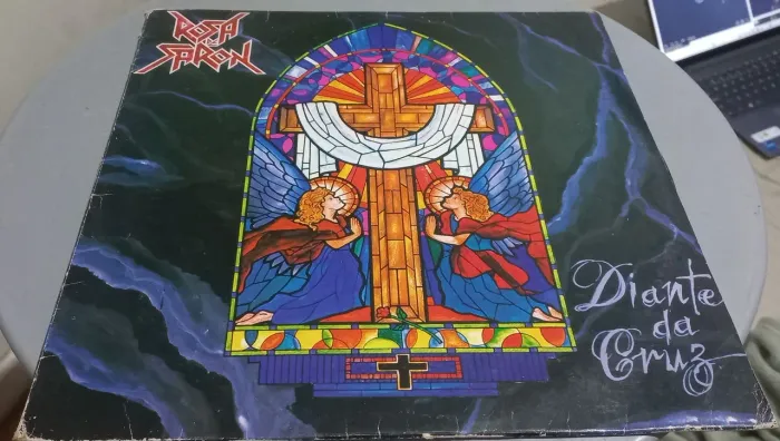 Rosa de Saron Diante da Cruz Vinil LP 1994 Nebel Produções 