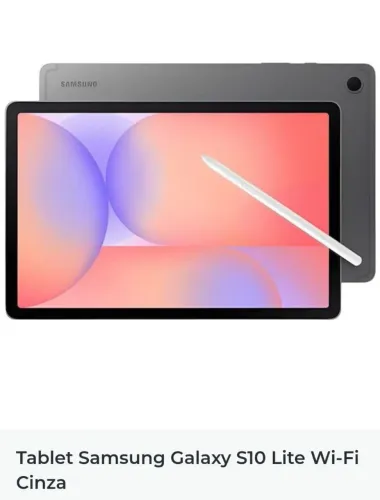 Tablet sansung galaxy S10 lite wifi cinza
