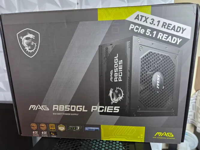 Fonte 850w msi 80 plus gold ATX 3.1 PCIE 5.1