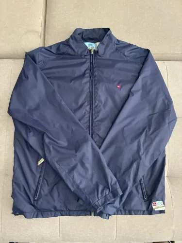 casaco corta vento quiksilver azul marinho