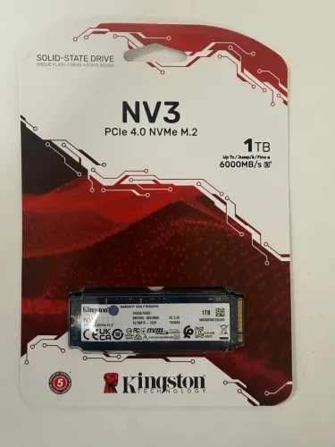 Nv3 Kingston 1TB Novo - Lacrado