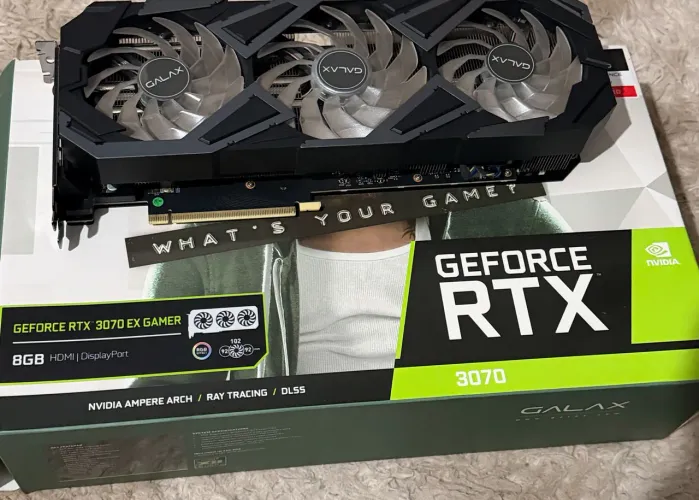 RTX 3070 GALAX EX Gamer 8GB, Excelente Estado, Ray Tracing e DLSS