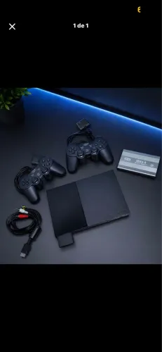 Ps2 slim + HD c 120 jogos