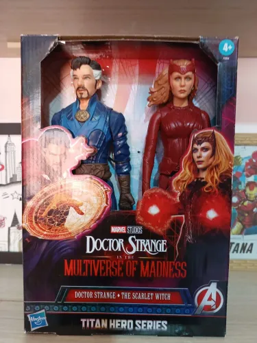 Dr extranho e Feiticeira scarlate 30cm original marca Hasbro
