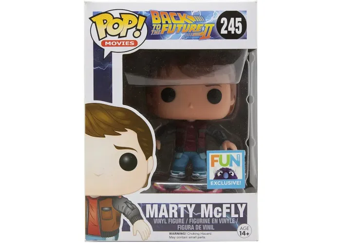 Funko Pop! Back to the Future: Marty Mcfly FUN Exclusive #245 (de volta para o futuro)