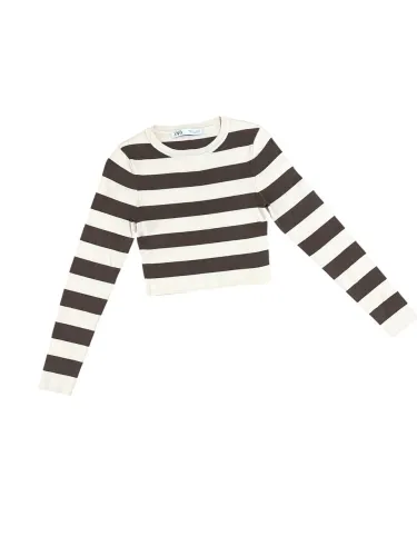 Blusa Cropped Listrada ZARA