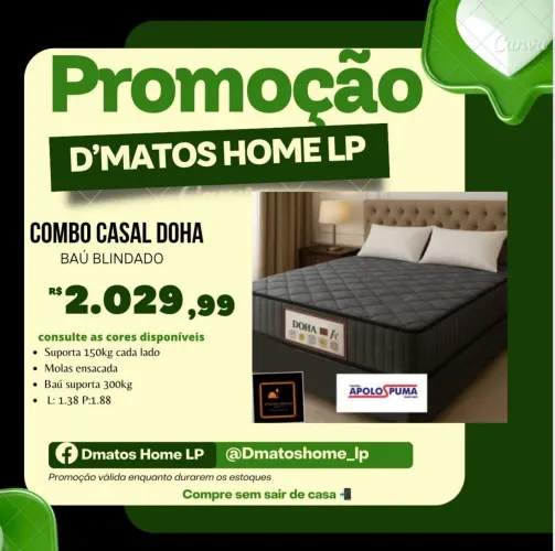 Baú blindado com molas ensacadas