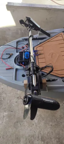 Sistema Autoboat g2 + motor elétrico Phantom 34 lbs
